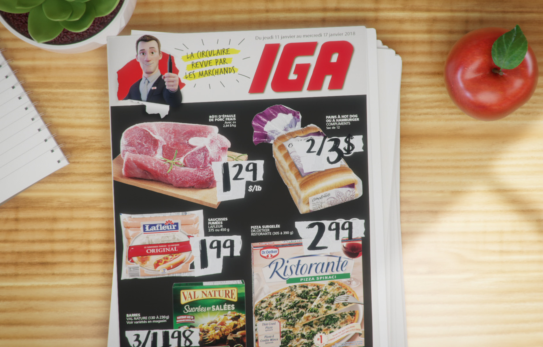 IGA ad design 